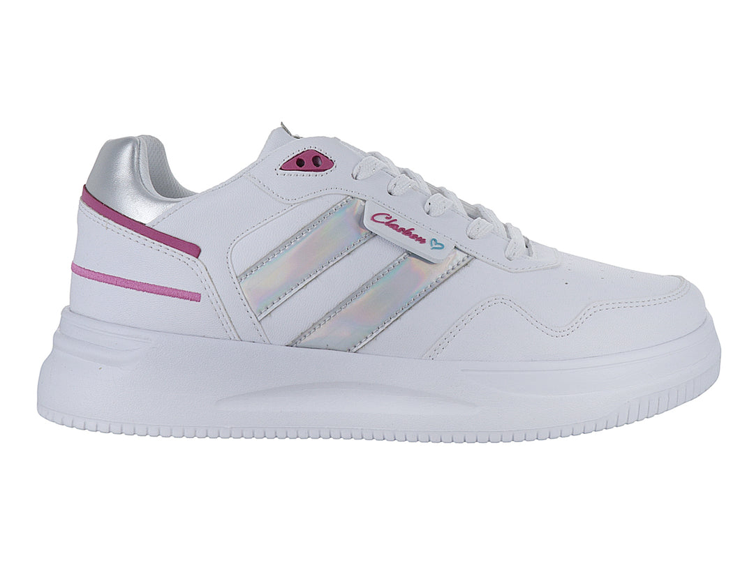 Tenis Clasben Sally Blanco Tornasol para Mujer