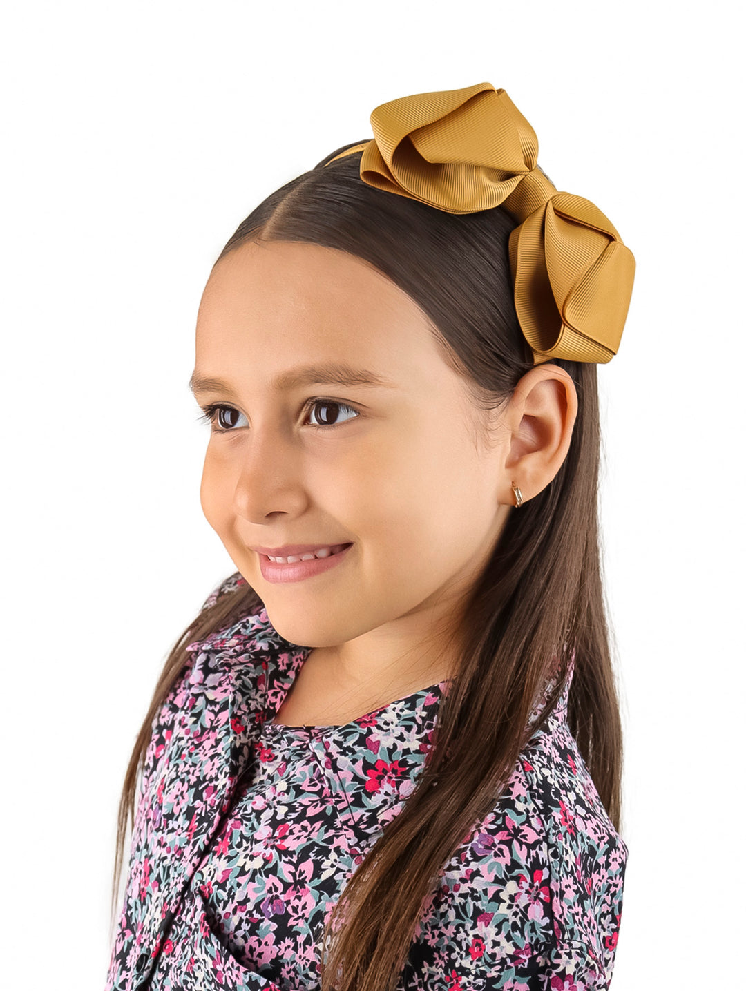 Diadema Listonella Yose Color Mostaza para Niña