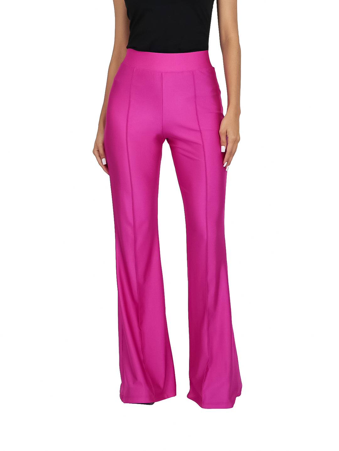 Pantalón Campana Satín Fucsia Vanidad para Mujer