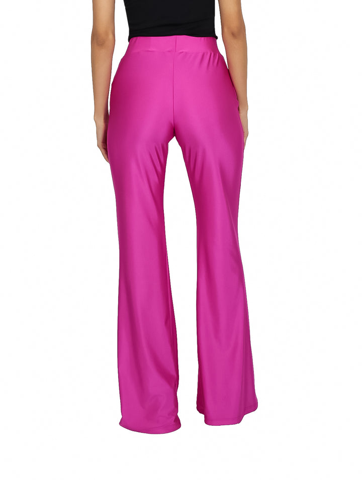 Pantalón Campana Satín Fucsia Vanidad para Mujer