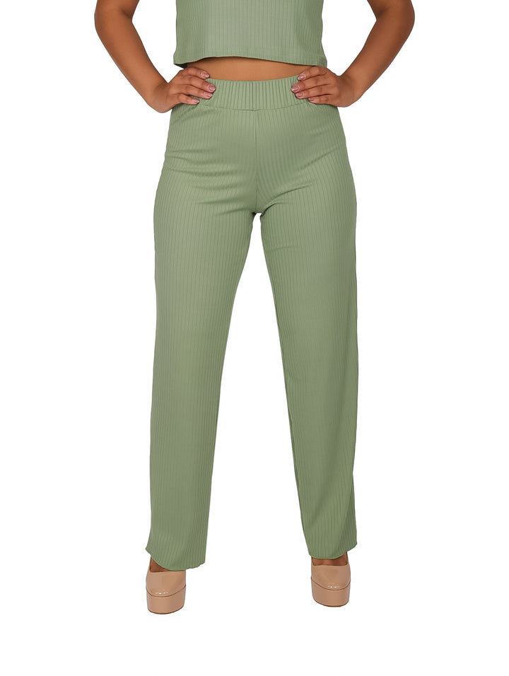Pantalón Ancho UNIK Verde para Mujer