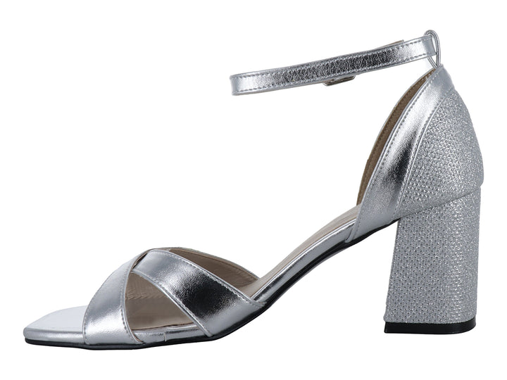Zapatillas Luna Rosa Plata para Mujer