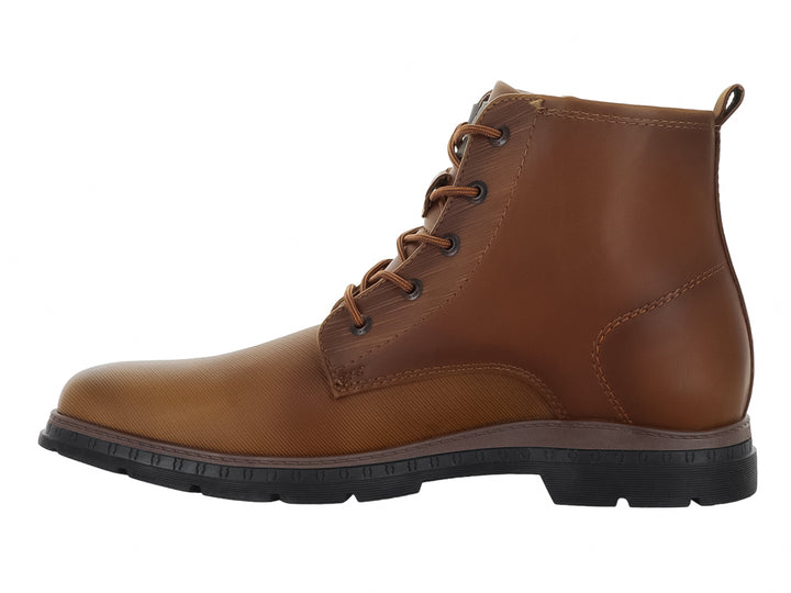 Bota casual Custom Style modelo Zurich en color sepia con suela negra y cierre de cordones.