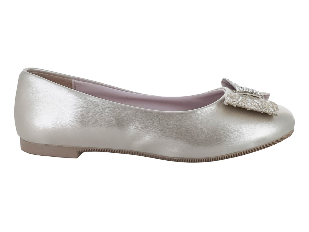 Zapatos Balerinas Tropicana Plateados para Niña