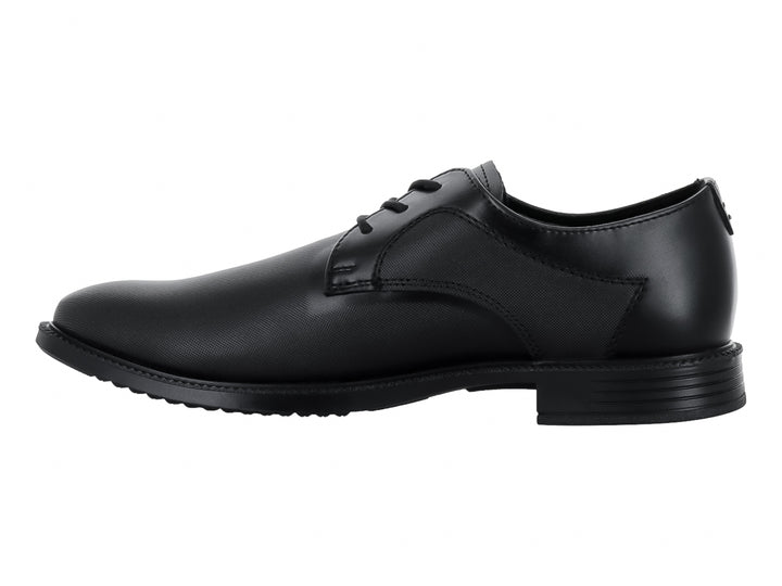 Zapato formal negro para hombre con cordones y acabado mate.
