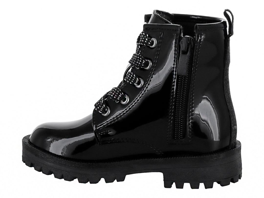 Botas Tropicana de Charol Negro para Niña