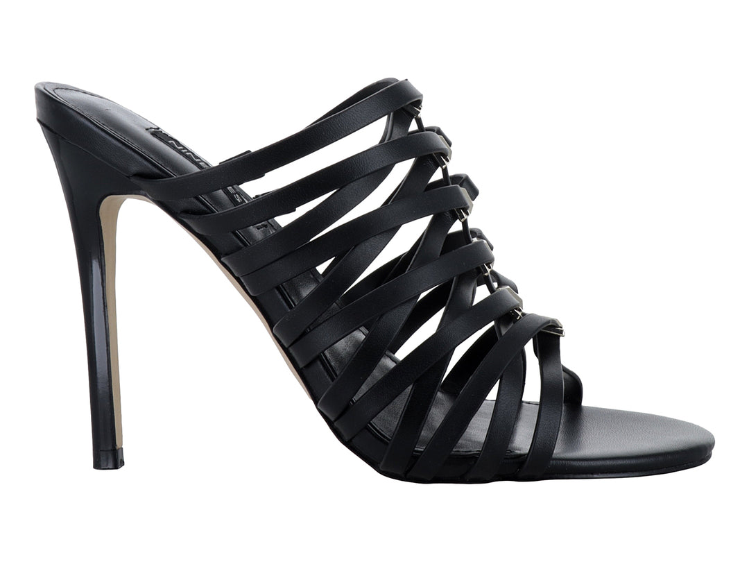 Sandalias Nine West Negras de Tacón Alto para Mujer