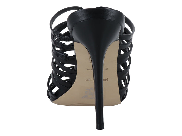 Sandalias Nine West Negras de Tacón Alto para Mujer