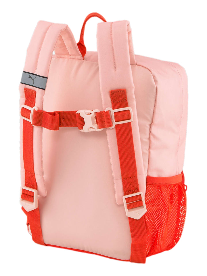 Mochila Puma color rosa y rojo con estampado de Bob Esponja y Patricio Estrella.