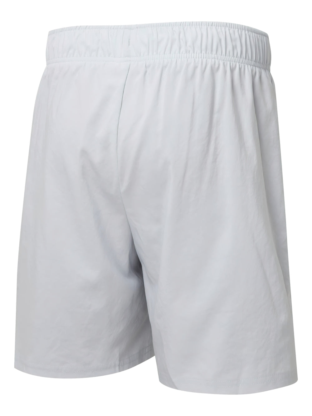Pantalones cortos deportivos PUMA color gris platino con cintura elástica.