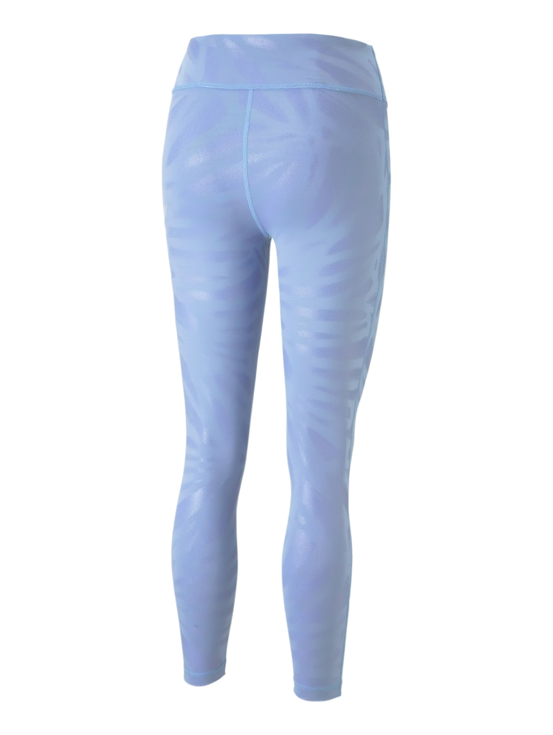 Leggings deportivos PUMA color morado claro, talle alto y largo 7/8.