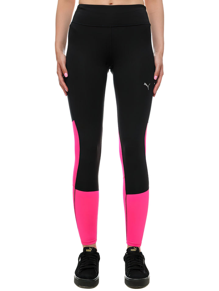 Mallas PUMA Run Favorite Negro y Rosa para Mujer