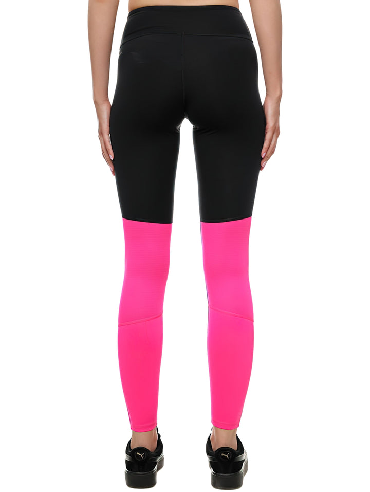 Mallas PUMA Run Favorite Negro y Rosa para Mujer
