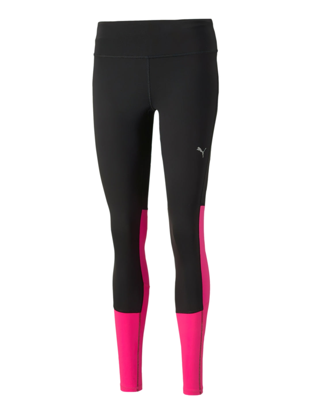 Mallas PUMA Run Favorite Negro y Rosa para Mujer