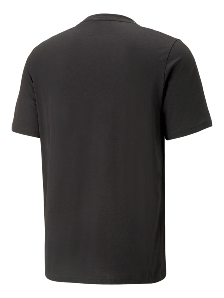 Camiseta deportiva PUMA color negro con el escudo amarillo de Ferrari en el pecho.