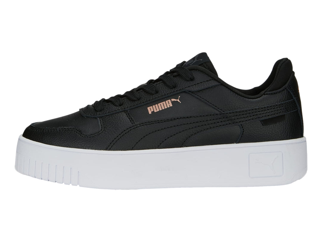 Tenis PUMA Carina Street Negros y Oro Rosa para Mujer