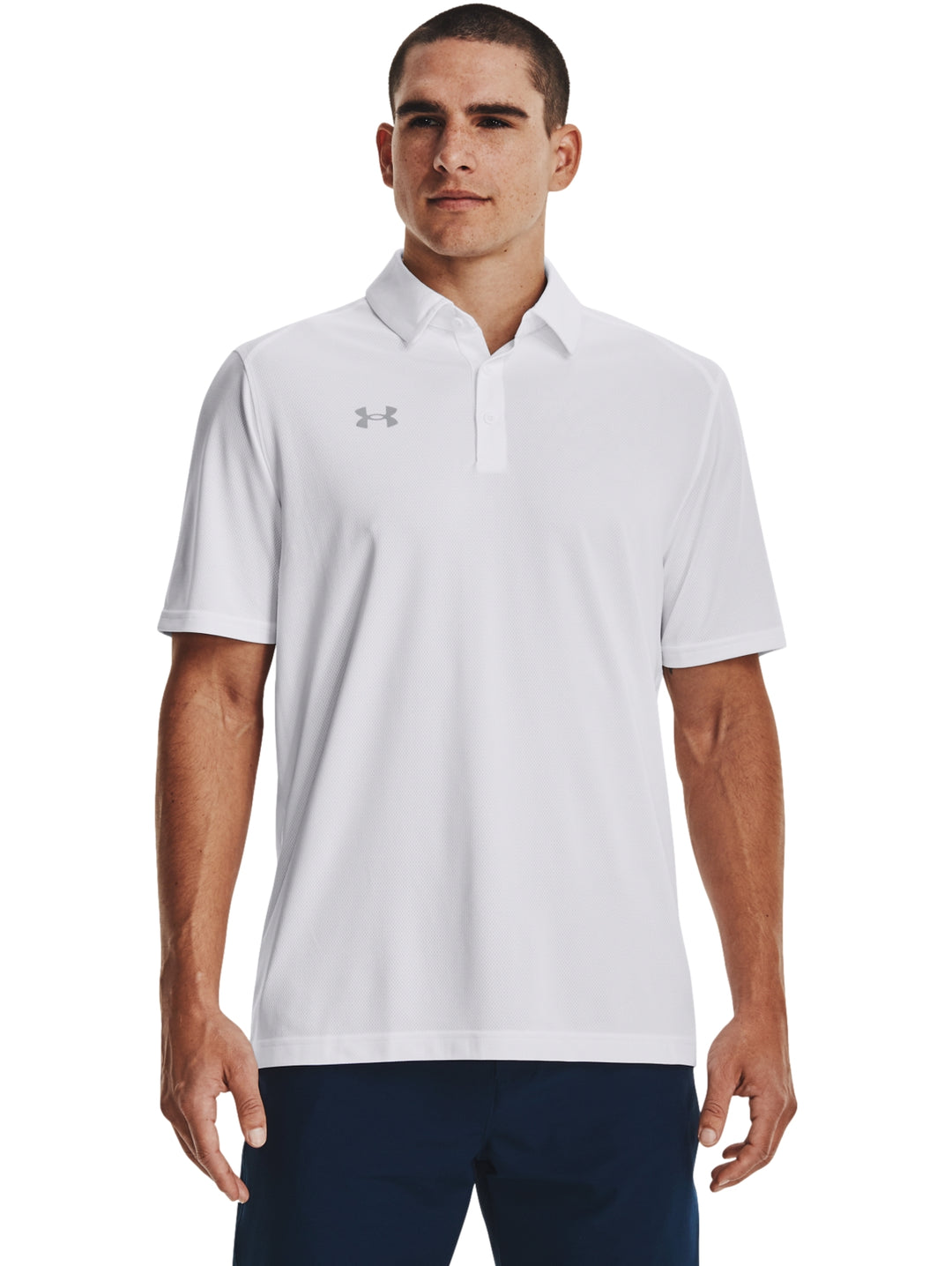 Playera Polo Under Armour Team Tech Blanco para Hombre