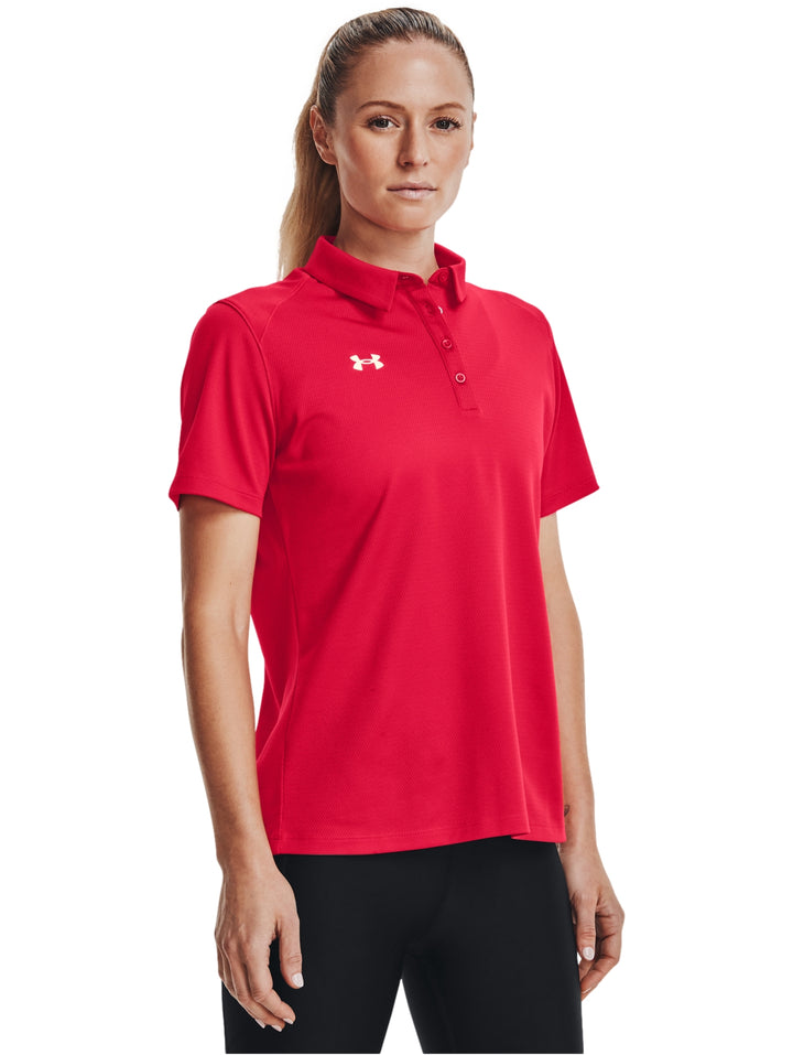 Playera Polo Under Armour Team Tech Rojo para Mujer