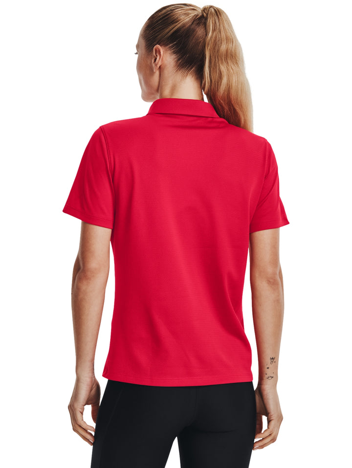 Playera Polo Under Armour Team Tech Rojo para Mujer