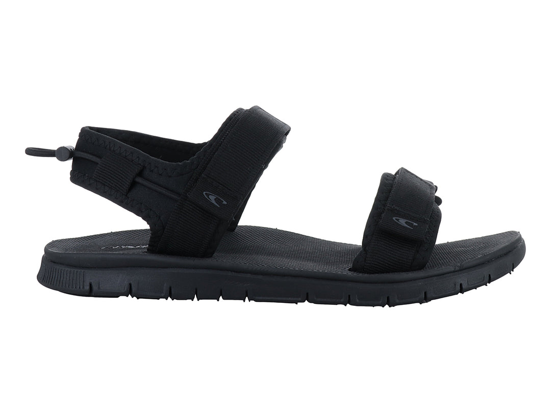 Sandalia O'Neill color negro para hombre con correas ajustables y suela gruesa.