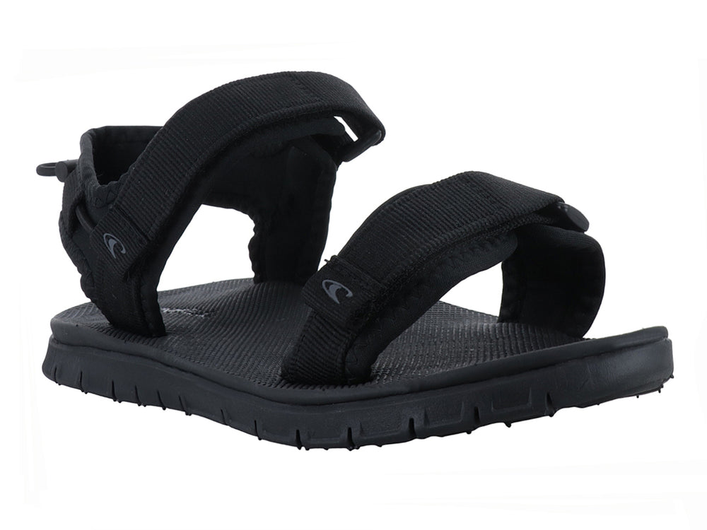 Sandalia O'Neill color negro para hombre con correas ajustables y suela gruesa.