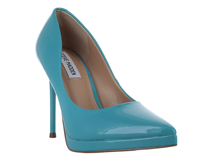 Zapatillas de Tacón Steve Madden Teal Pat para Mujer
