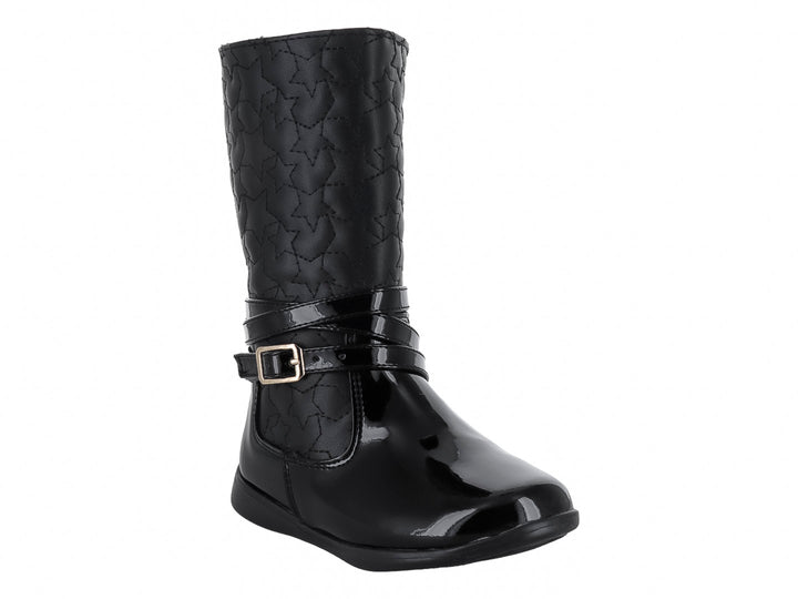 Botas Tropicana de Charol Negro para Nina