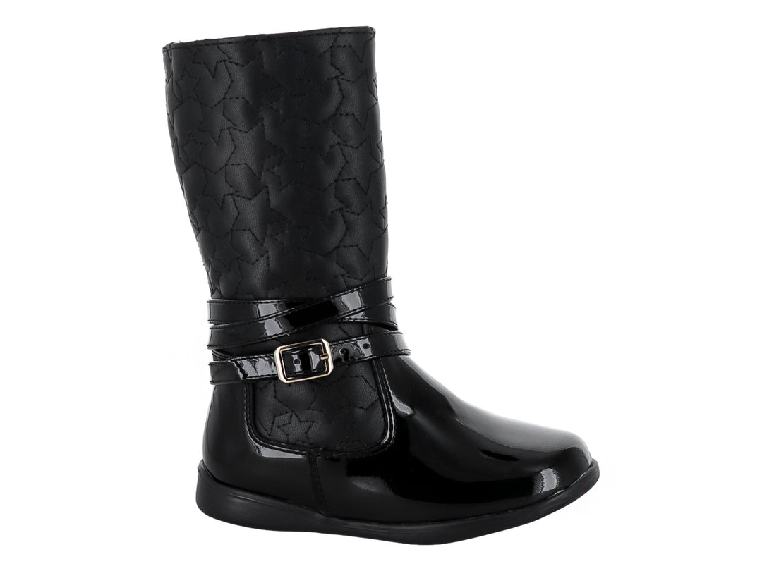 Botas Tropicana de Charol Negro para Nina