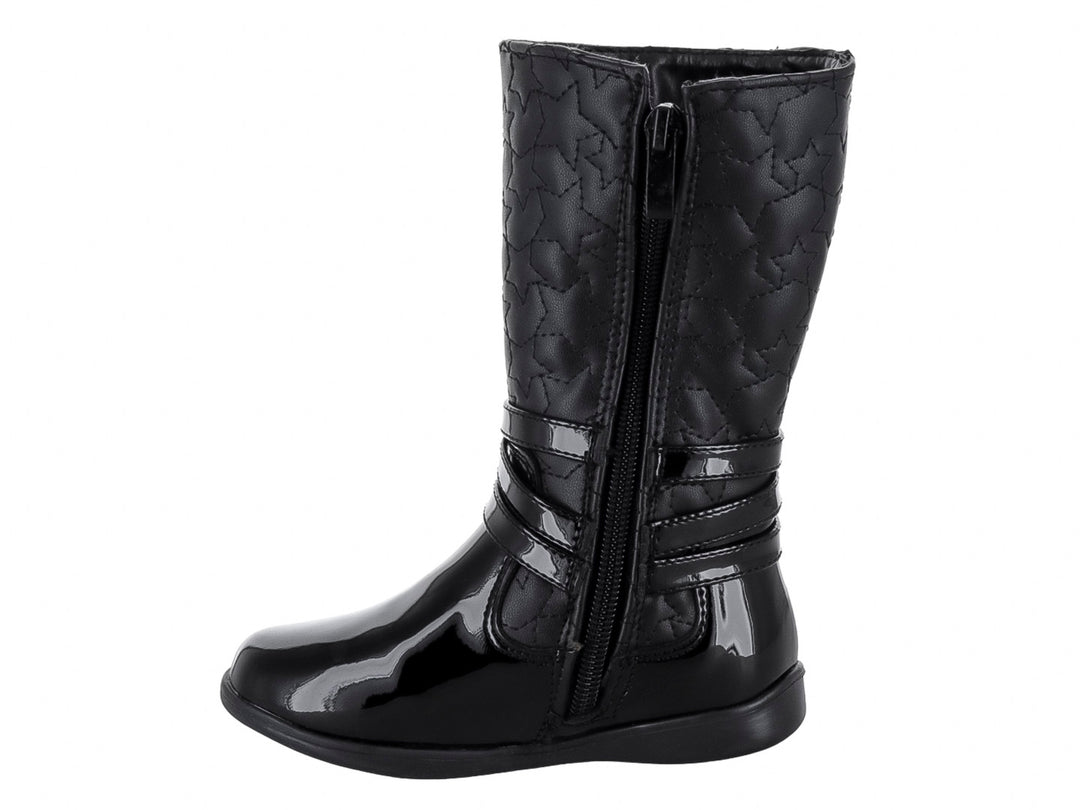 Botas Tropicana de Charol Negro para Nina