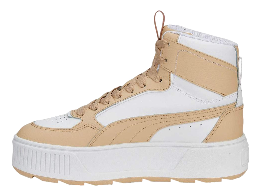 Tenis PUMA Karmen Rebelle Mid Blanco y Beige para Mujer