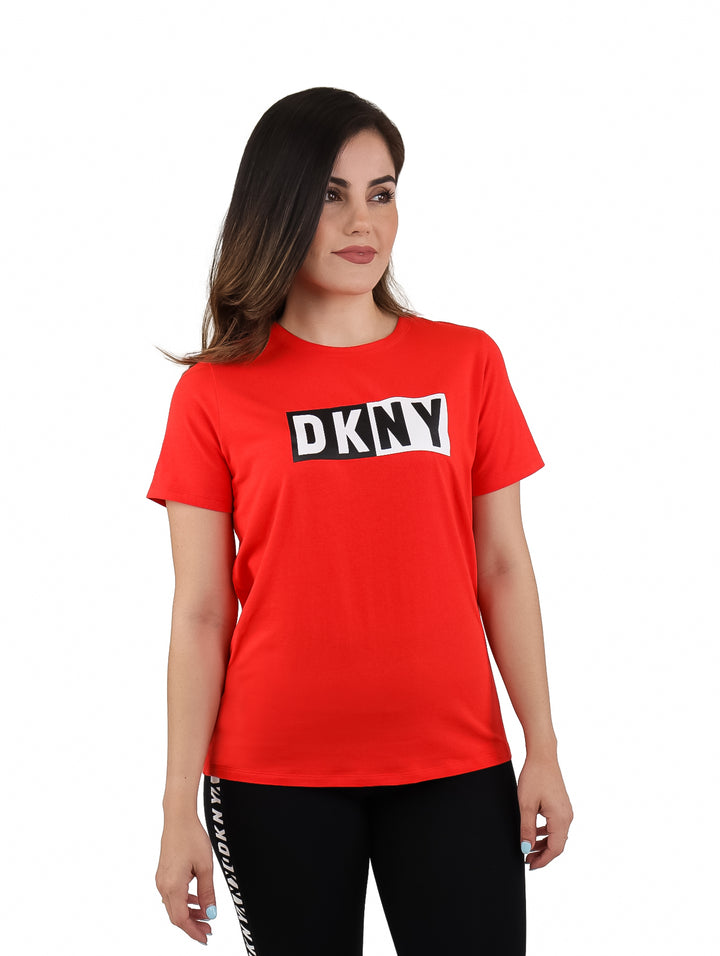 Playera DKNY Rojo para Mujer