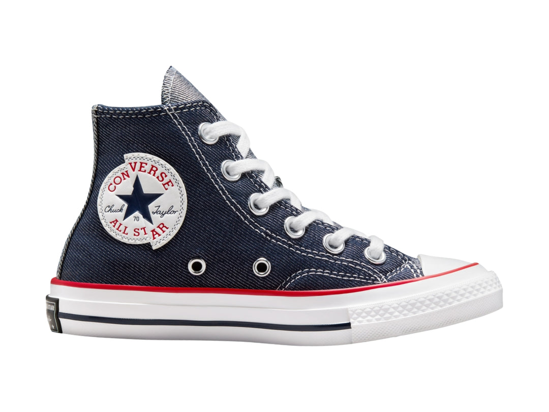 Tenis Converse Chuck 70 Hi Azul Marino para Niño