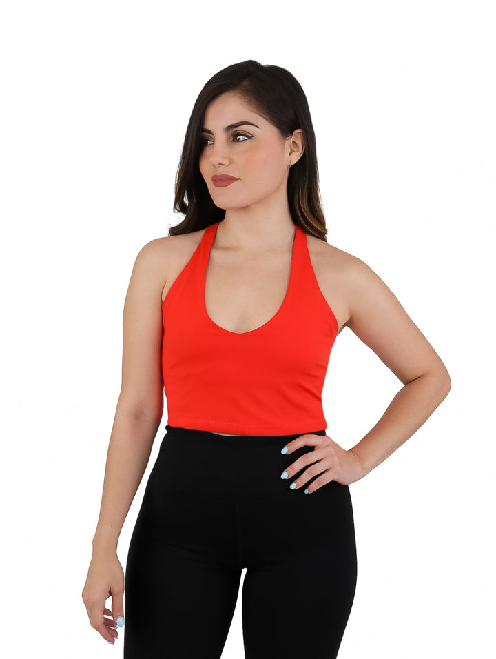 Top DKNY Hibiscus Rojo para Mujer