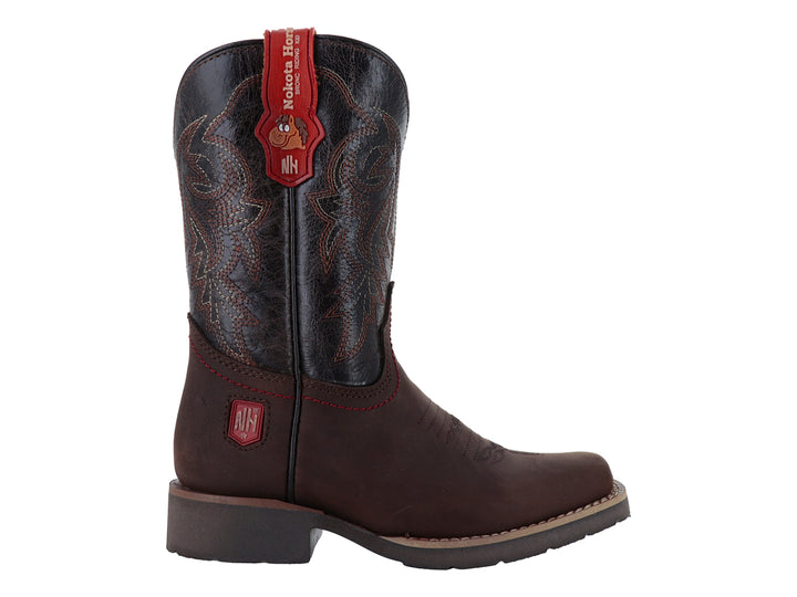 Botas Vaqueras Nokota Horse Color Chocolate para Nino