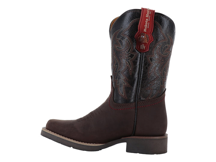 Botas Vaqueras Nokota Horse Color Chocolate para Nino