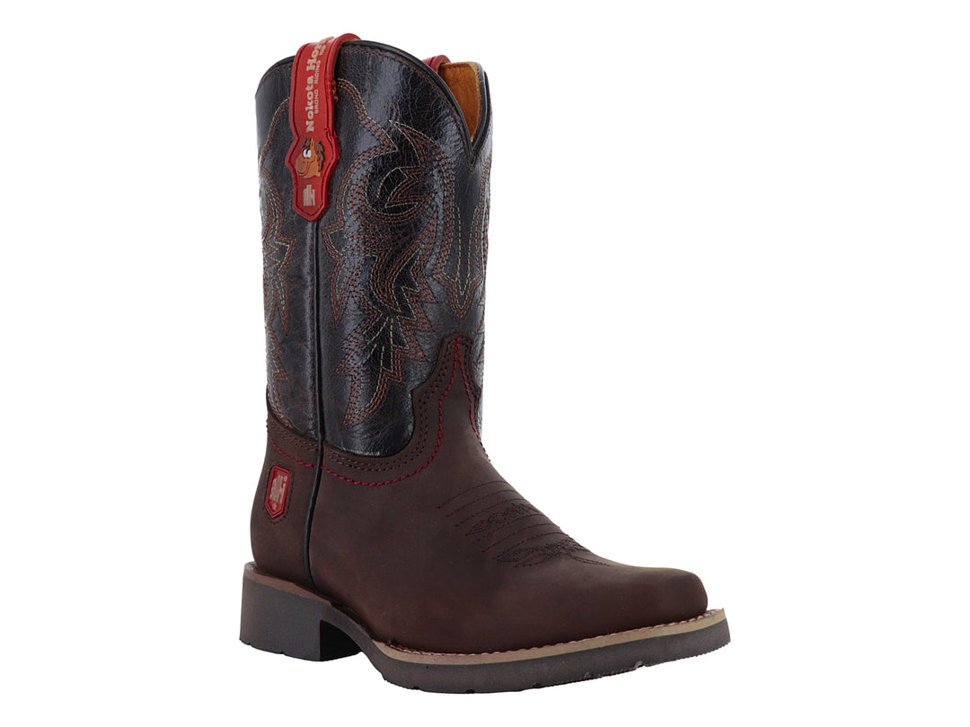 Botas Vaqueras Nokota Horse Color Chocolate para Nino