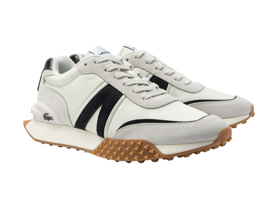 Tenis Lacoste L-Spin Deluxe Blancos y Negros para Hombre