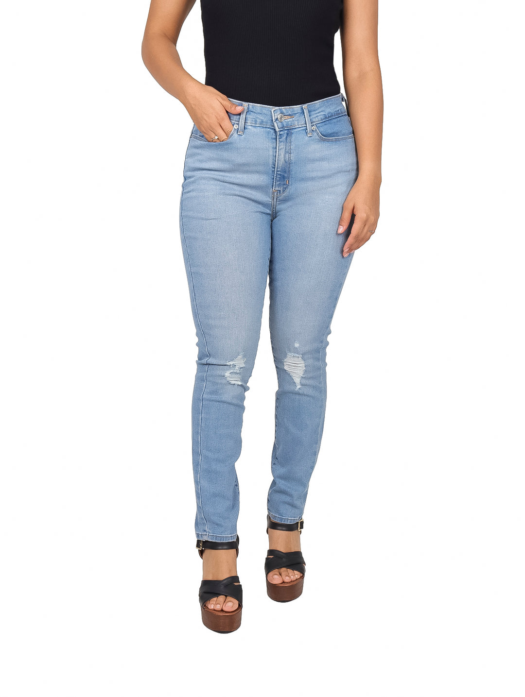 Jeans Denizen Skinny Azul para Mujer
