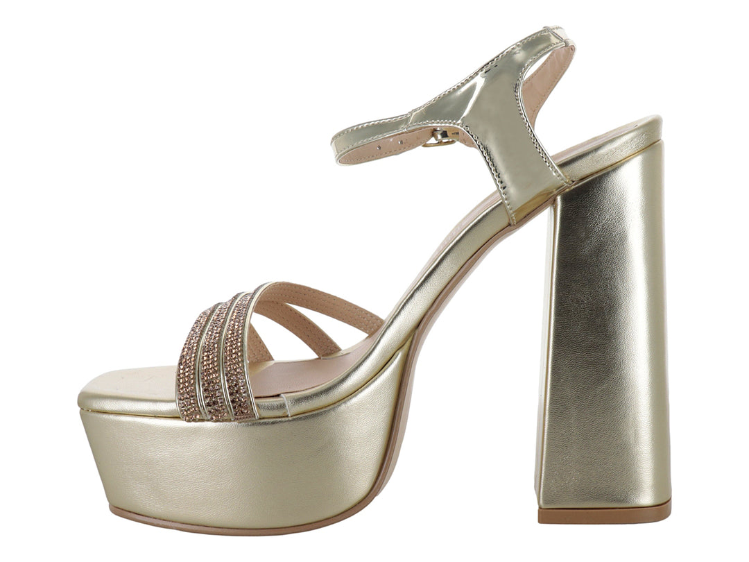 Sandalias de Tacón ROZE Dorado para Mujer