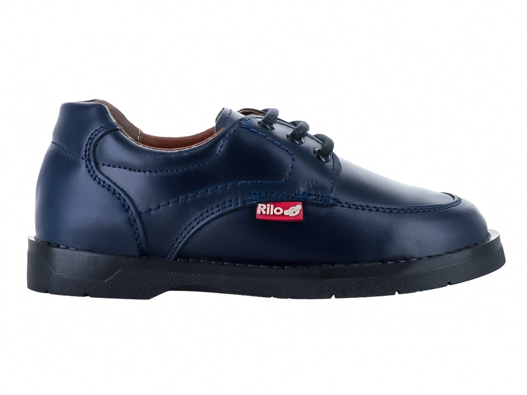 Zapatos RILO Marino de Cuero Napa para Niño