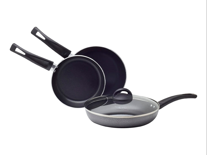 Juego de Sartenes Alpro Real Negro 3 Piezas