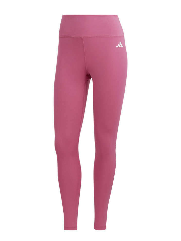 Leggings deportivos Adidas en color fucsia con cintura alta y logo blanco en la cadera.