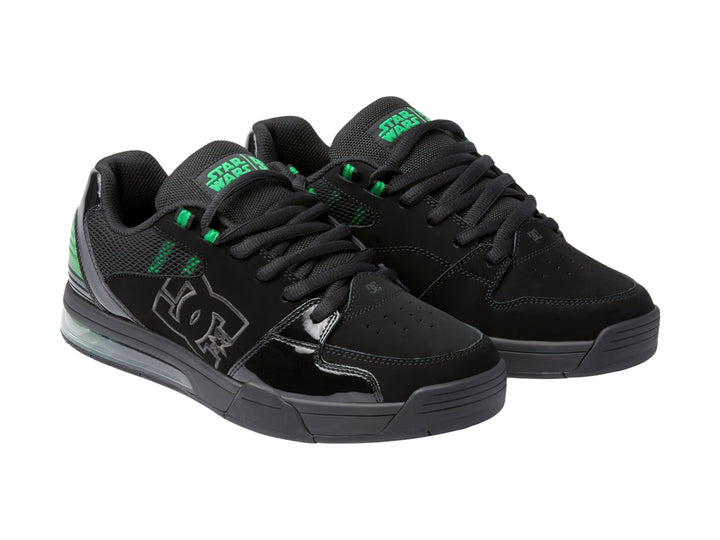 Tenis DC Shoes Star Wars Versatile Negro y Verde para Hombre