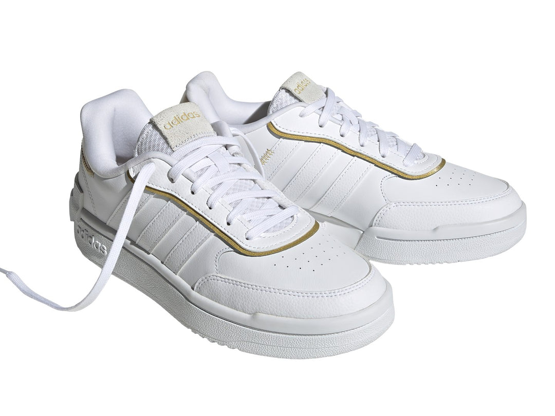 Tenis Adidas Postmove SE Blanco y Dorado para Mujer