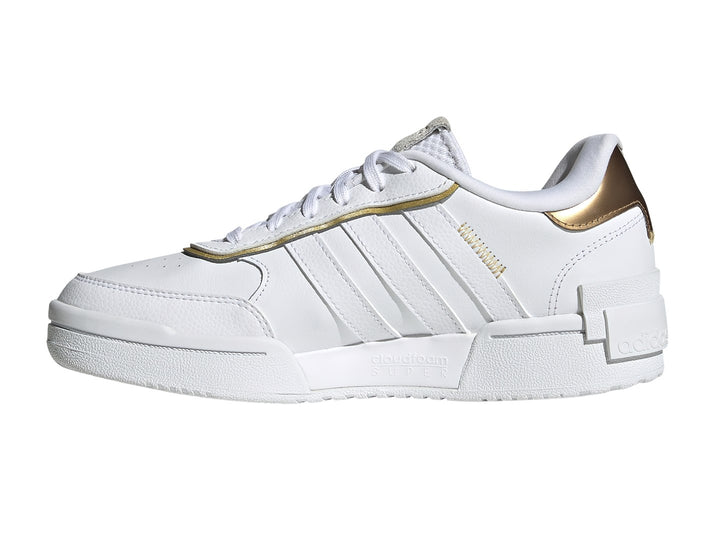 Tenis Adidas Postmove SE Blanco y Dorado para Mujer