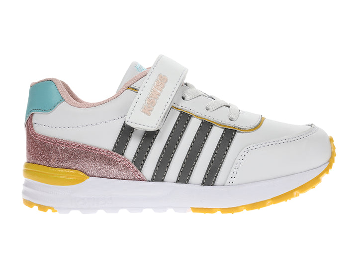 Tenis K-SWISS Tross II Blanco y Amarillo para Niña