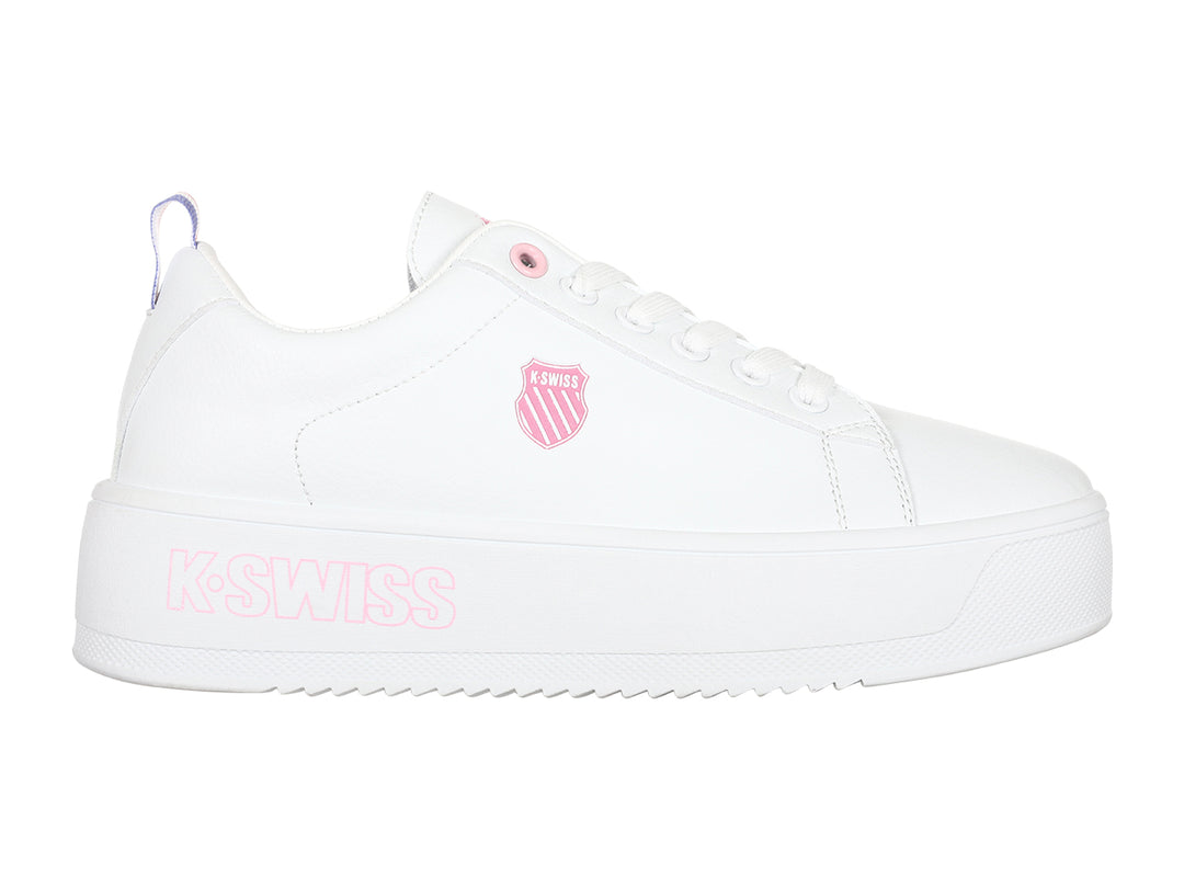 Tenis K-SWISS Trinity Platform Blanco y Oro para Mujer