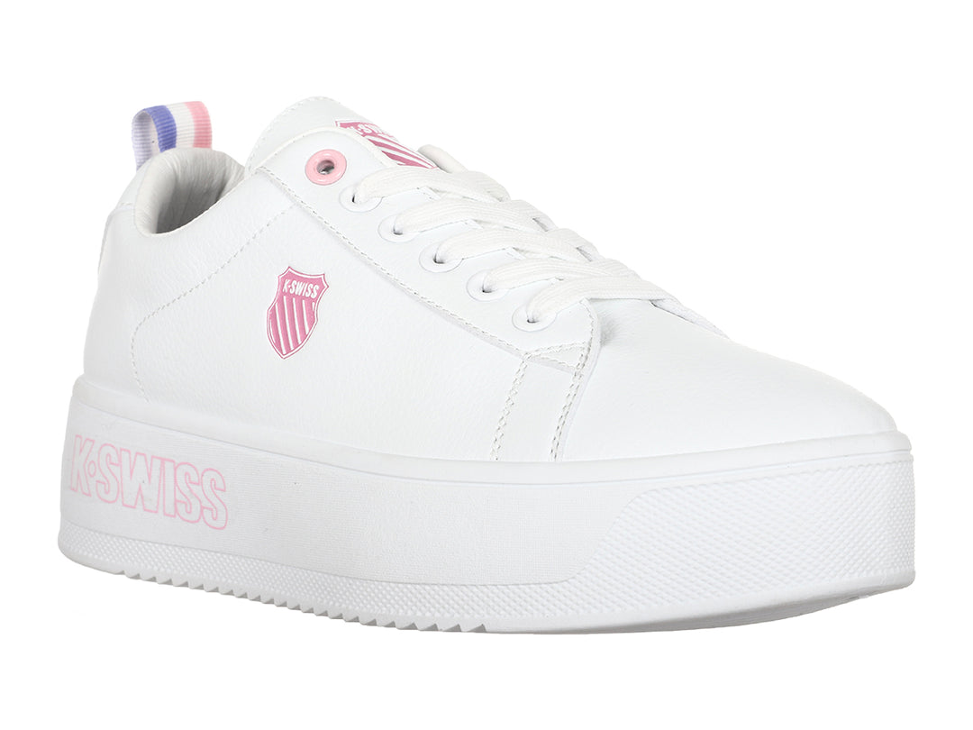 Tenis K-SWISS Trinity Platform Blanco y Oro para Mujer