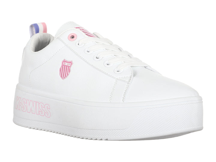 Tenis K-SWISS Trinity Platform Blanco y Oro para Mujer