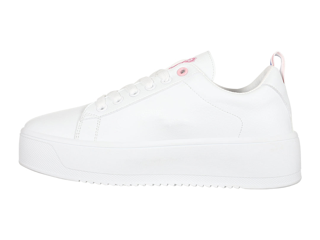 Tenis K-SWISS Trinity Platform Blanco y Oro para Mujer